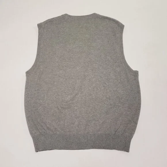 Greg Norman Golf Sweater Vest Men's Size Large Sleeveless Grey Preppy Career - Picture 16 of 16